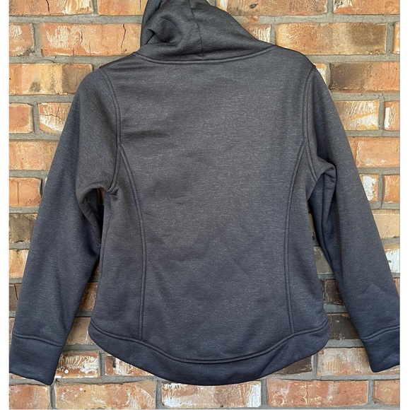 The North Face Women’s Gray Cowl Neck Sherpa Lined Sweatshirt Size Small - Picture 2 of 8